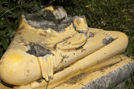 Buddha Temple Dusidaram Worawihan. In Ayutthaya; Thailandの写真素材