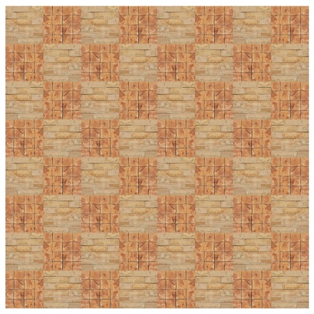 Modern art design using stone wall is a checkerboard