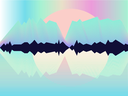 Background cover line abstract vector graphicのイラスト素材