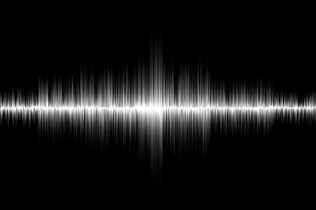 white sound wave backgroundの写真素材