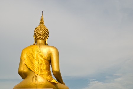 View of buddha statue in Thailandの写真素材