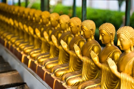 View of buddha statue in Thailandの写真素材