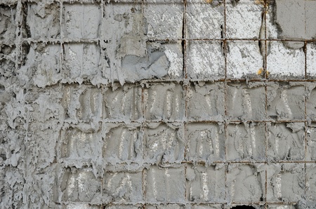 Technology reinforced concrete walls within the styrofoamの写真素材