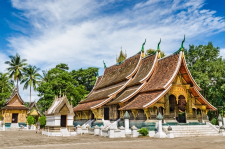 Wat Xieng thong temple,Luang Pra bang, Laosの写真素材
