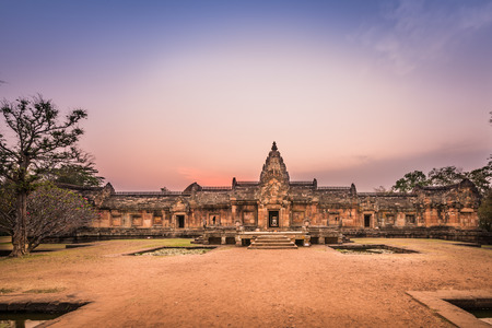 Phanom Rung historical park is Castle Rock old Architecture about a thousand years ago at Buriram Province,Thailandのeditorial素材