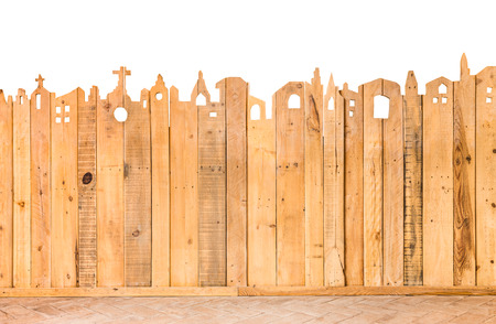 pattern detail of decorative fence wood textureの写真素材