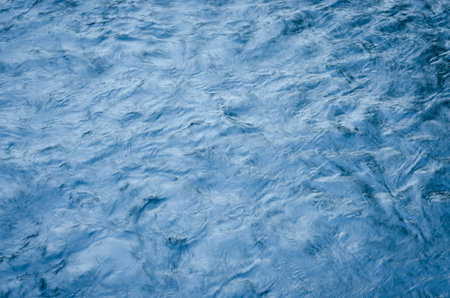 Top View of The water waves effects of waterfallの写真素材