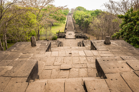 Phanom Rung historical park is Castle Rock old Architecture about a thousand years ago at Buriram Province,Thailandのeditorial素材