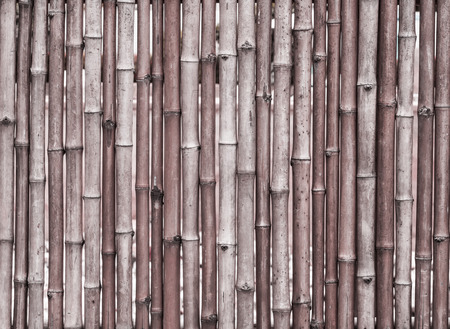 close up decorative old bamboo wood of fence wall  backgroundの写真素材