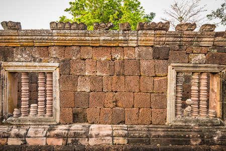 Phanom Rung historical park is Castle Rock old Architecture about a thousand years ago at Buriram Province,Thailandの写真素材