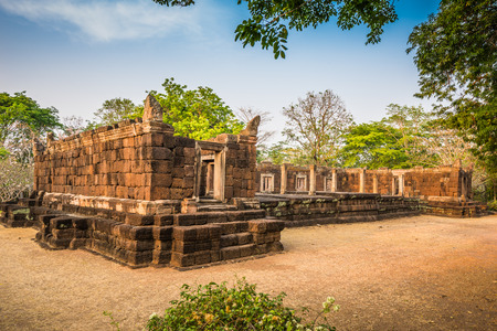 Phanom Rung historical park is Castle Rock old Architecture about a thousand years ago at Buriram Province,Thailandの写真素材