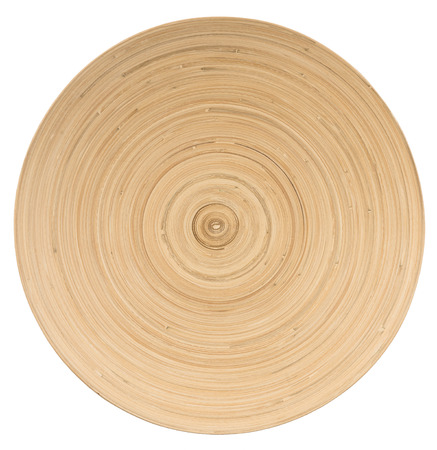 top view of  decorative dish  made from bamboo productの写真素材