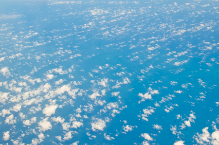 view of a clouds on sky in the planeの写真素材