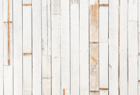 background and texture of decorative detail old white wood stripe  on  surface wall