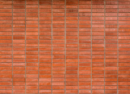 background and texture of decorative old red brick wall surface