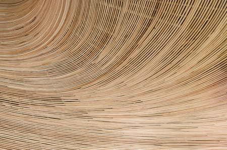 traditional thai style pattern nature background of brown handicraft weave texture rattan surface...