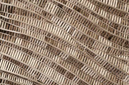 modern style pattern nature background of wave brown handicraft weave texture bamboo surface for decorative wallの写真素材