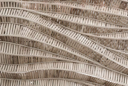 modern style pattern nature background of wave brown handicraft weave texture bamboo surface for decorative wallの写真素材