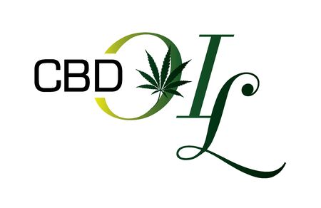 CBD oil and of  Cannabis essence oil drop design,Marijuana leaf. Medical cannabis. Hemp oilのイラスト素材