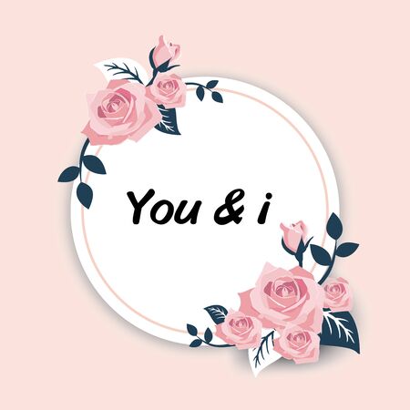 you and i is background weddingのイラスト素材