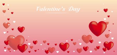 valentine's day on my heart sale backgoundのイラスト素材
