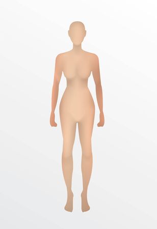 human 3d women,vector on white background.のイラスト素材
