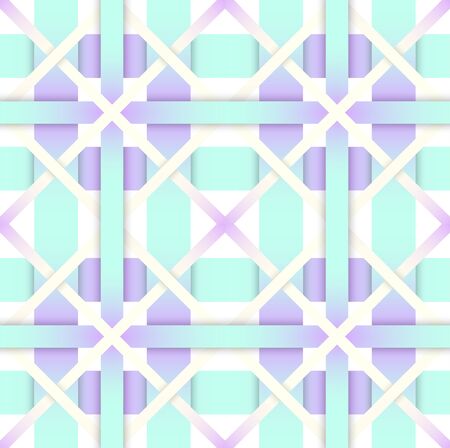 Vector pattern. Modern stylish texture with monochrome trellis. Repeating geometric triangular grid. Simple graphic design. Trendy hipster sacred geometry and Pastel color style.のイラスト素材