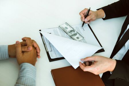 Entrepreneurs are receiving money that is a bribe of their partners with both of whom are corrupt in...