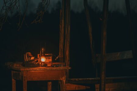 Common Tools Used to Tie Fly Fishing Fliesの写真素材