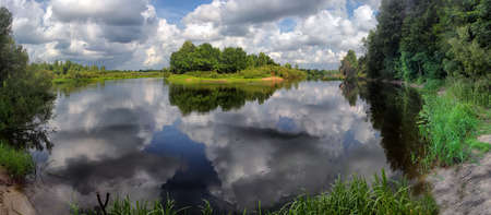 Rotate forest river.の写真素材