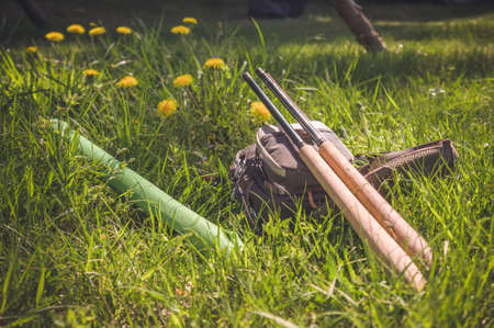 Fish catch. Fly fishing.の写真素材