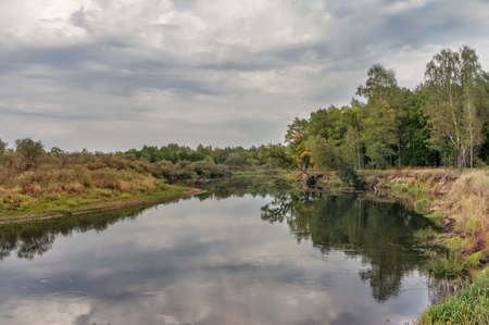Reflection in the river.の写真素材