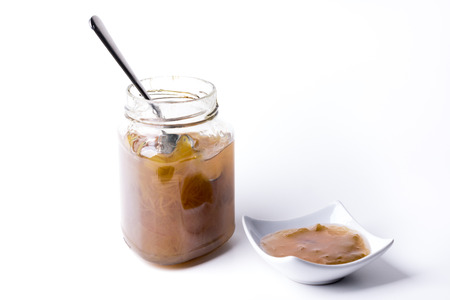 Homemade rhubarb jamの写真素材