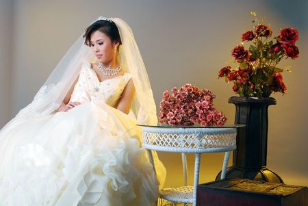 a series of wedding picturesの写真素材