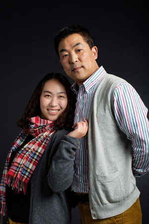 Portrait of a happy couple の写真素材