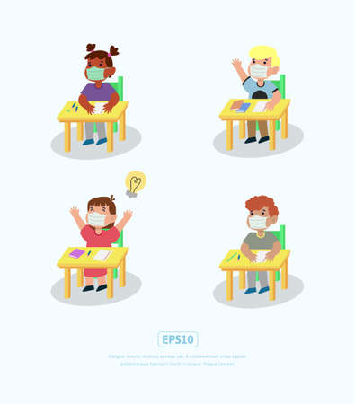 Flat Illustration back to school, can be used for web, app, infographic, etcのイラスト素材