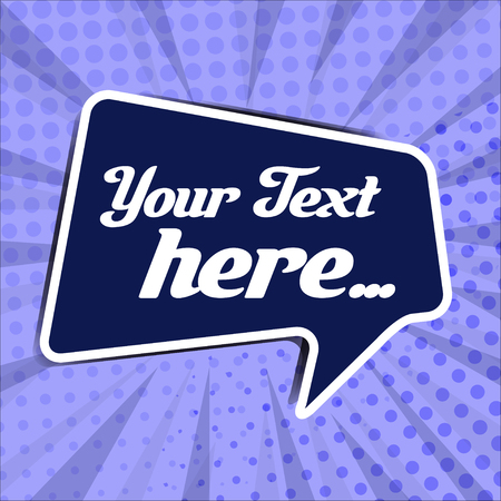 Banner template design, with blue lines zoom comic styleのイラスト素材