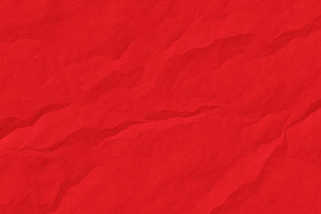 Red crumpled paper background.Abstract texture paper.の写真素材