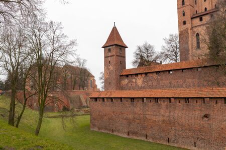 Malbork, pomorskie / Poland - January, 24, 2020: Castle in Central Europe. The largest Teutonic...