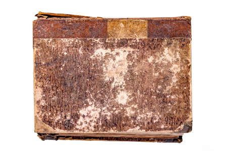 Old book on a light background. The cover of the old publishing house. Isolated background.の写真素材