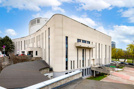 Gdynia, Pomorskie / Poland - May, 9, 2021: Musical Theater building in Gdynia. Place of staging...