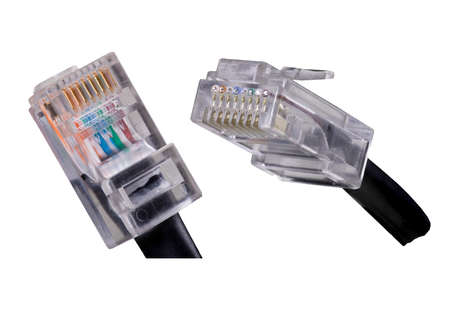 A network plug for transmitting computer data. Network accessories for the installation of an IT...