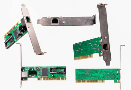 A network card used in home computers.の写真素材
