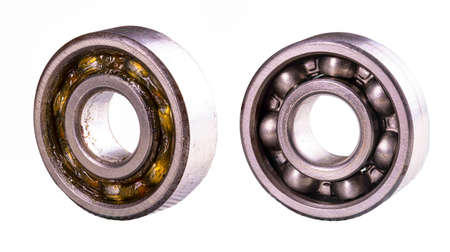 Mechanical bearing clean and greased with machine grease.の写真素材
