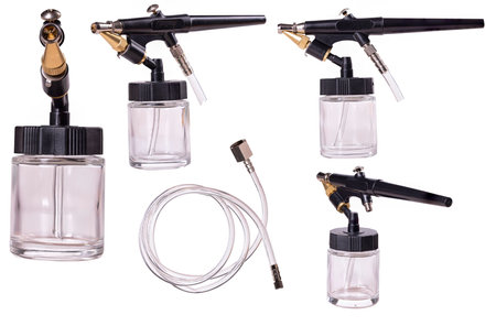 A small airbrush for spray painting.の写真素材