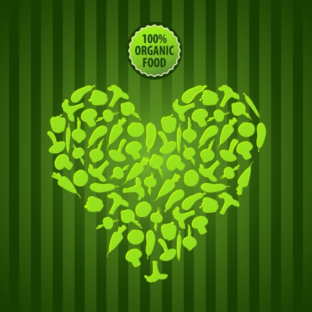 background with vegetables vegetarian organic food のイラスト素材