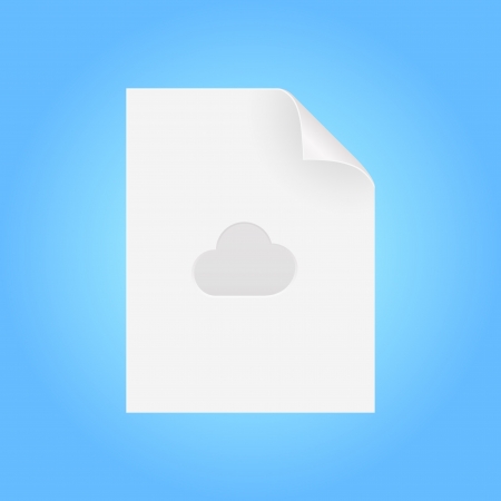 Cloud computing docment concept vector illustration のイラスト素材