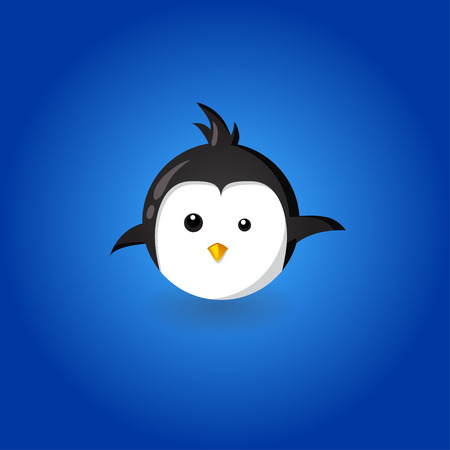 Funny Penguin illustrationのイラスト素材