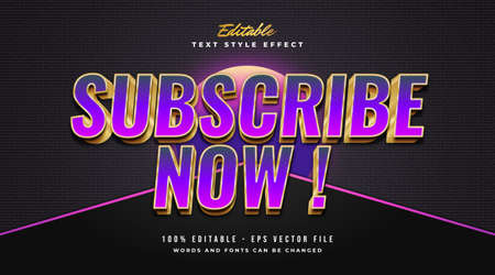 Editable text effect in Colorful Gradient with Modern and Dynamic Styleのイラスト素材