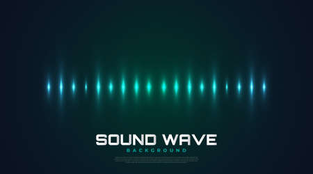 Spectrum Sound Background with Glowing Waves. Equalizer Design for Music, Data, Science and Technology. Music Background Suitable for Cover, Presentation, Banner, or Wallpaperのイラスト素材
